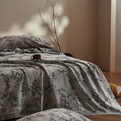 Ownkoti Artistic Vintage Floral Cotton Gauze Quilt - image 2