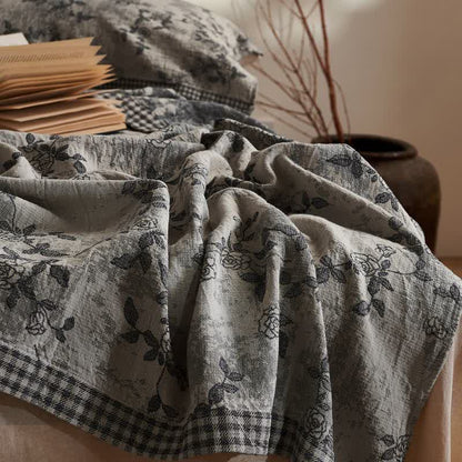 Ownkoti Artistic Vintage Floral Cotton Gauze Quilt - image 4
