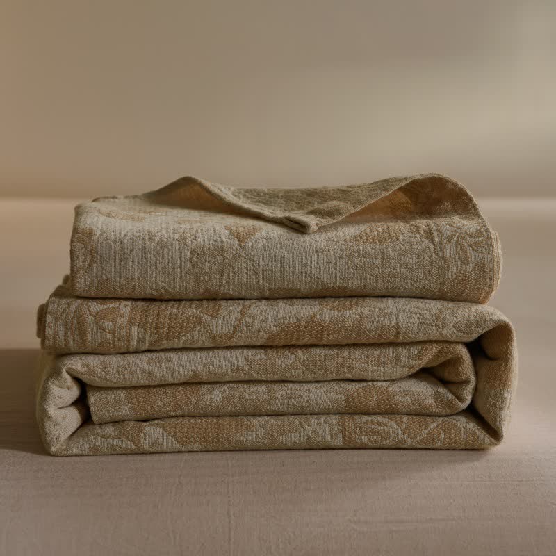 Ownkoti Artistic Vintage Rose Cotton Gauze Quilt - image 3