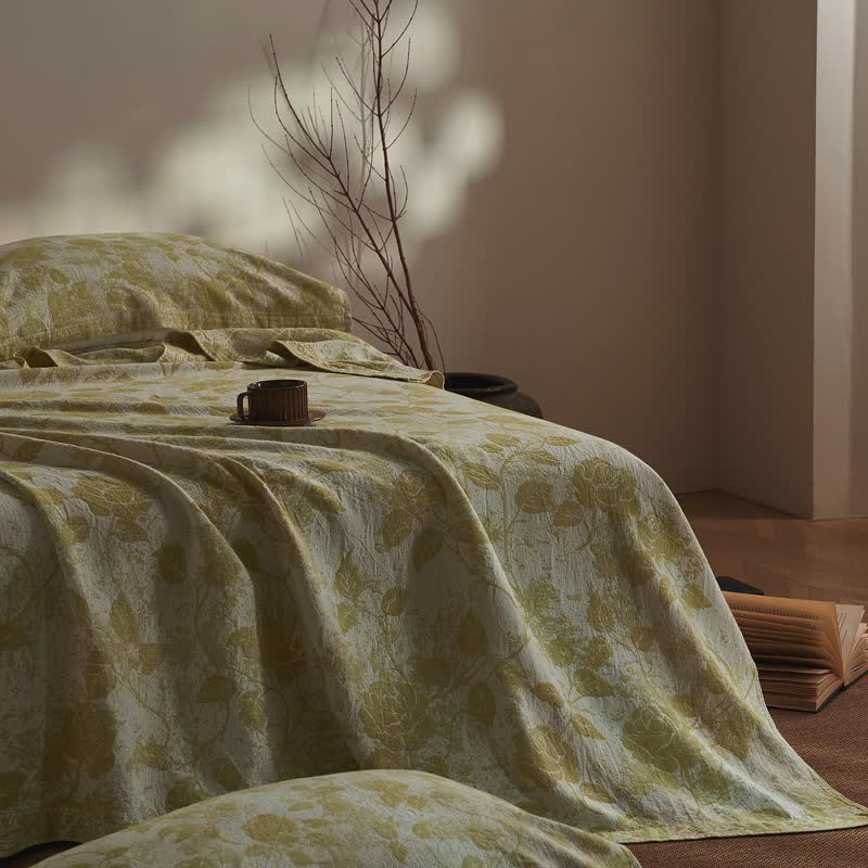 Ownkoti Artistic Vintage Rose Cotton Gauze Quilt - image 8