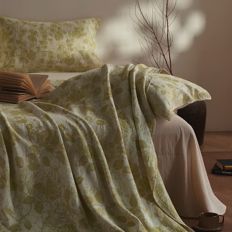 Ownkoti Artistic Vintage Rose Cotton Gauze Quilt - image 10