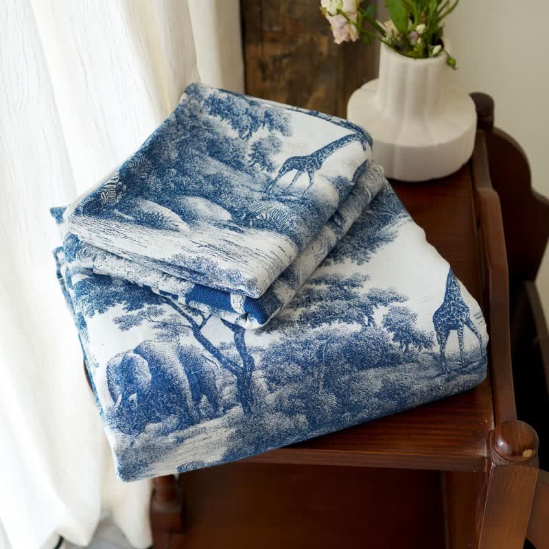 Ownkoti Country Toile Pure Cotton Sheet Bedspread - image 2