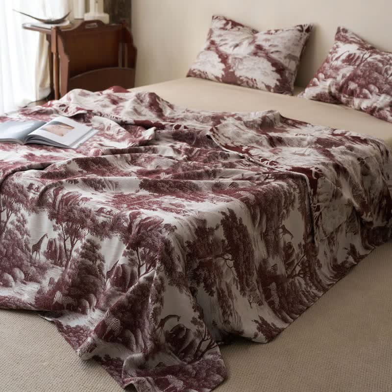 Ownkoti Country Toile Pure Cotton Sheet Bedspread - image 5
