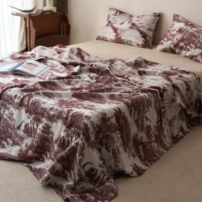 Ownkoti Country Toile Pure Cotton Sheet Bedspread - image 5