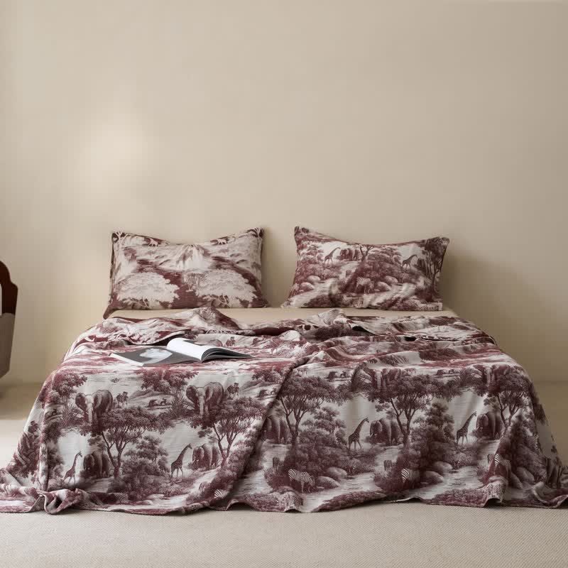 Ownkoti Country Toile Pure Cotton Sheet Bedspread - image 4