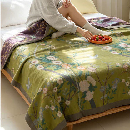 Ownkoti Garden Floral Cotton Gauze Quilt Blanket - image 6