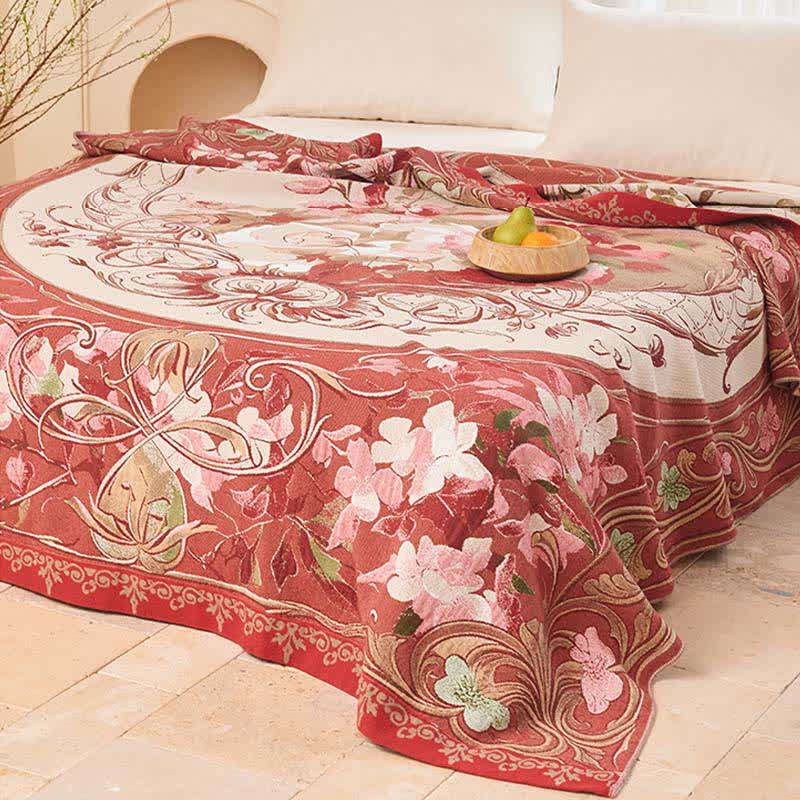 Ownkoti Medallion Floral Cotton Gauze Quilt Blanket - image 4