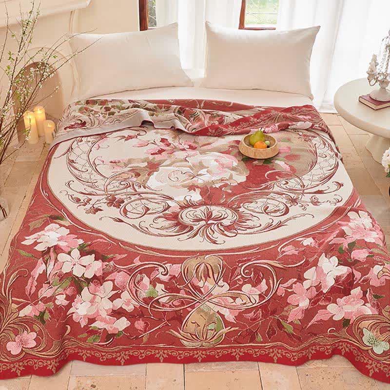 Ownkoti Medallion Floral Cotton Gauze Quilt Blanket - image 3