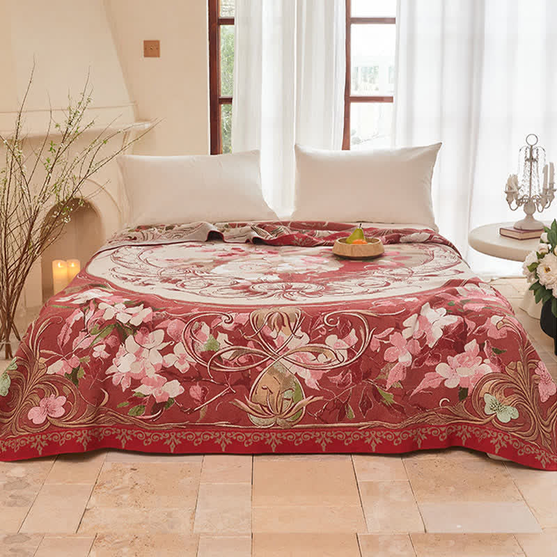 Ownkoti Medallion Floral Cotton Gauze Quilt Blanket - image 1