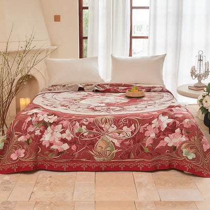 Ownkoti Medallion Floral Cotton Gauze Quilt Blanket - image 2