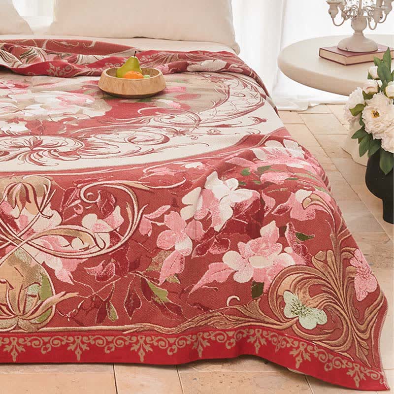 Ownkoti Medallion Floral Cotton Gauze Quilt Blanket - image 5