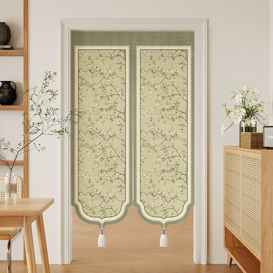 Ownkoti Oriental Floral Bird Doorway Curtain - 39"W x 55"L - image 0