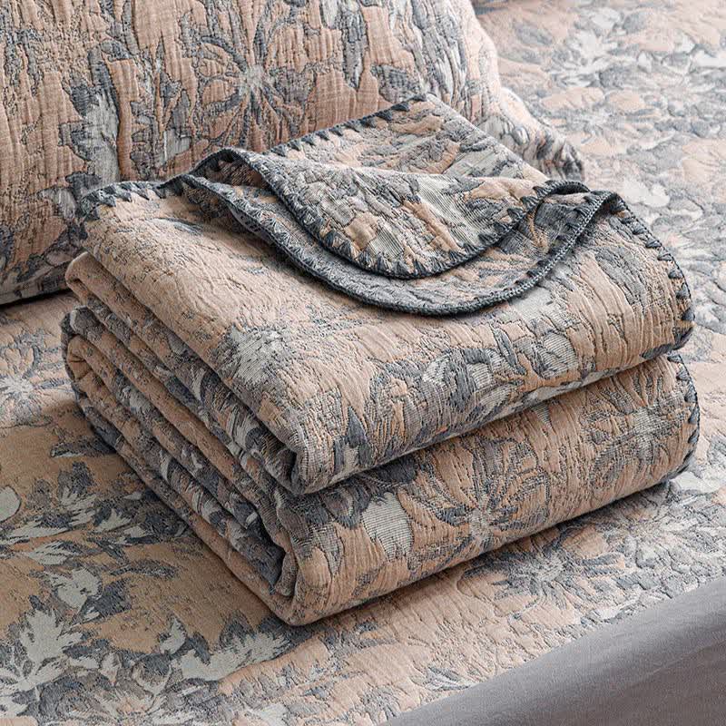 Ownkoti Vintage Floral Three-Layer Cotton Gauze Quilt - image 4