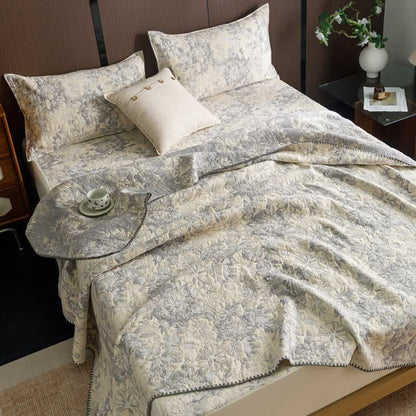 Ownkoti Vintage Floral Three-Layer Cotton Gauze Quilt - image 10