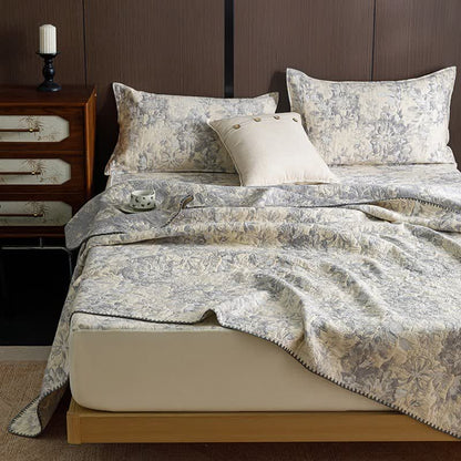Ownkoti Vintage Floral Three-Layer Cotton Gauze Quilt - image 9