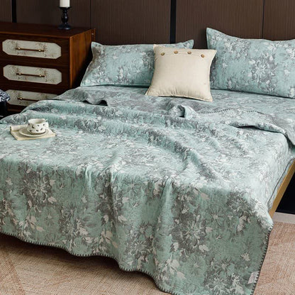 Ownkoti Vintage Floral Three-Layer Cotton Gauze Quilt - image 14