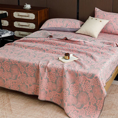 Ownkoti Farmhouse Floral Three-Layer Cotton Gauze Quilt - image 7