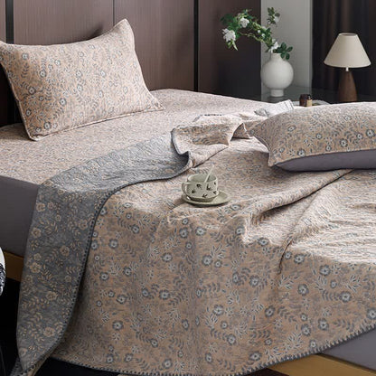 Ownkoti Soft Ditsy Floral 3-Layer Cotton Gauze Quilt - image 3