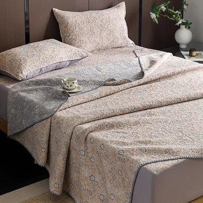 Ownkoti Soft Ditsy Floral 3-Layer Cotton Gauze Quilt - image 0