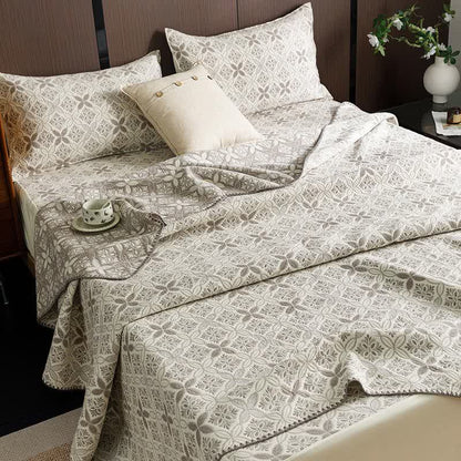 Ownkoti Geometric Floral 3-Layer Cotton Gauze Quilt - image 2