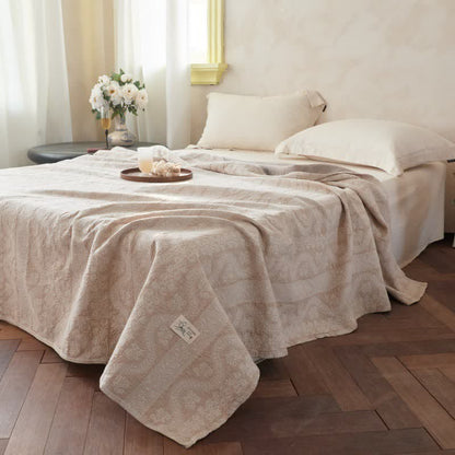 Ownkoti Subtle Textured Cotton Gauze Quilt Blanket - image 1