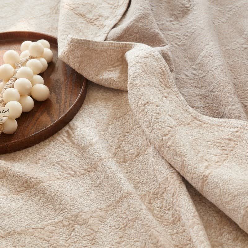 Ownkoti Subtle Textured Cotton Gauze Quilt Blanket - image 5