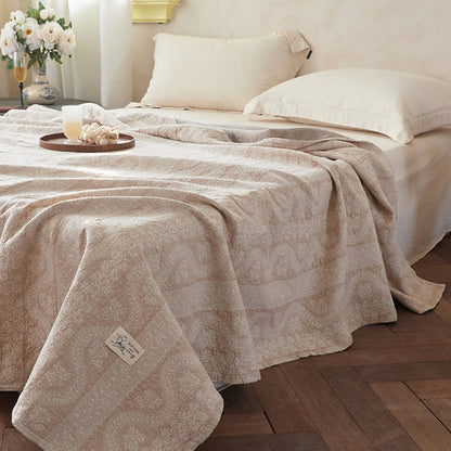 Ownkoti Subtle Textured Cotton Gauze Quilt Blanket - image 2