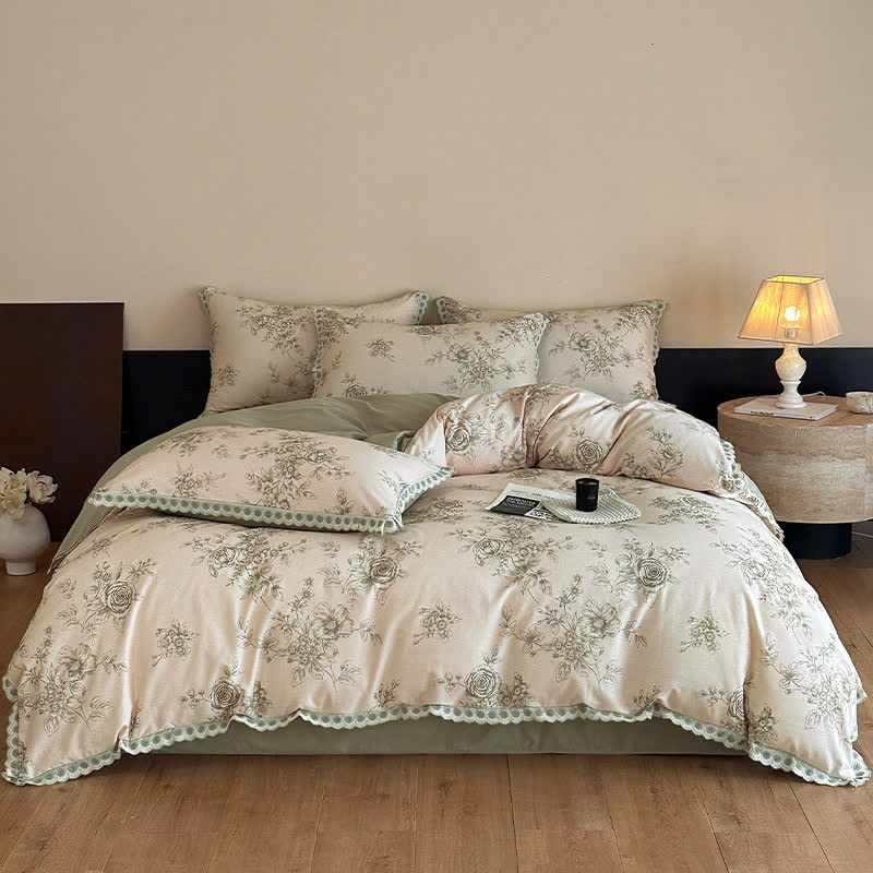 Ownkoti Romantic Garden Cotton Duvet Cover Set - image 3