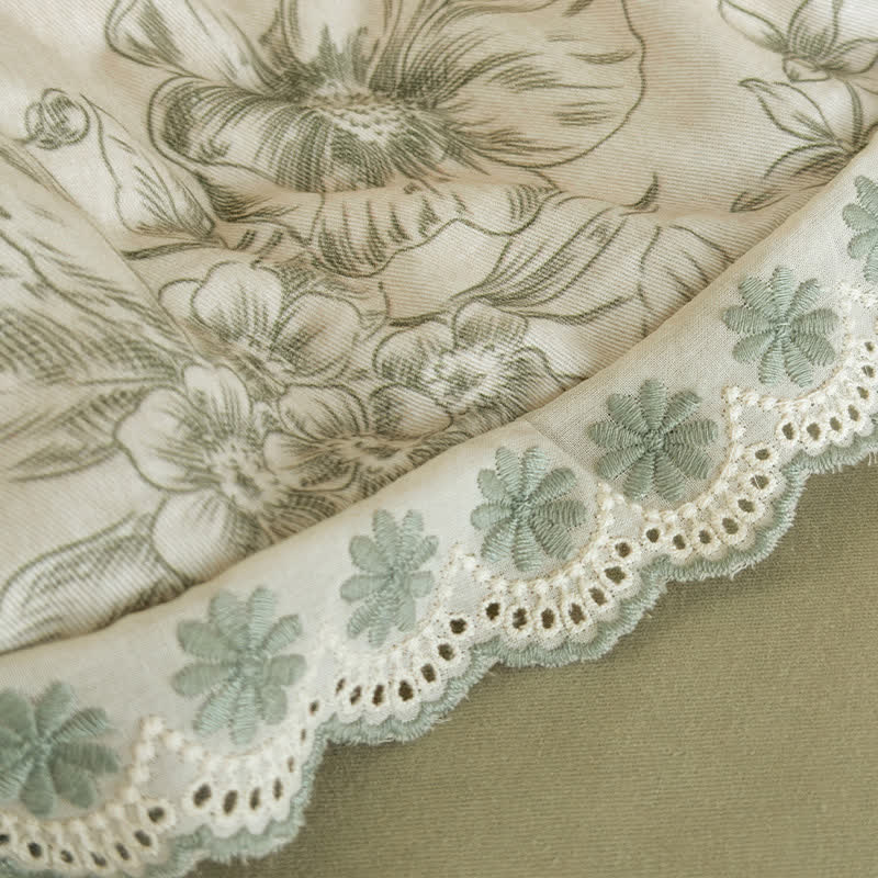 Ownkoti Romantic Garden Cotton Duvet Cover Set - image 8