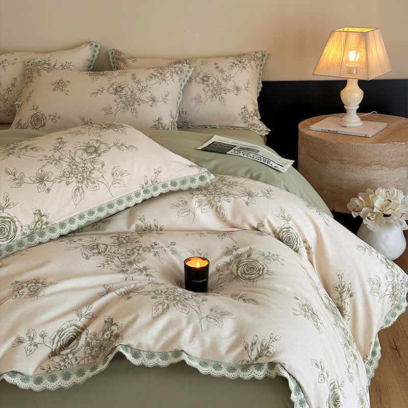 Ownkoti Romantic Garden Cotton Duvet Cover Set - image 2