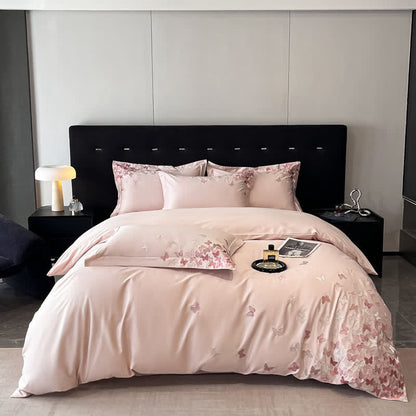 Ownkoti Butterfly Embroidered Pure Cotton Bedding Set(4PCS) - image 13
