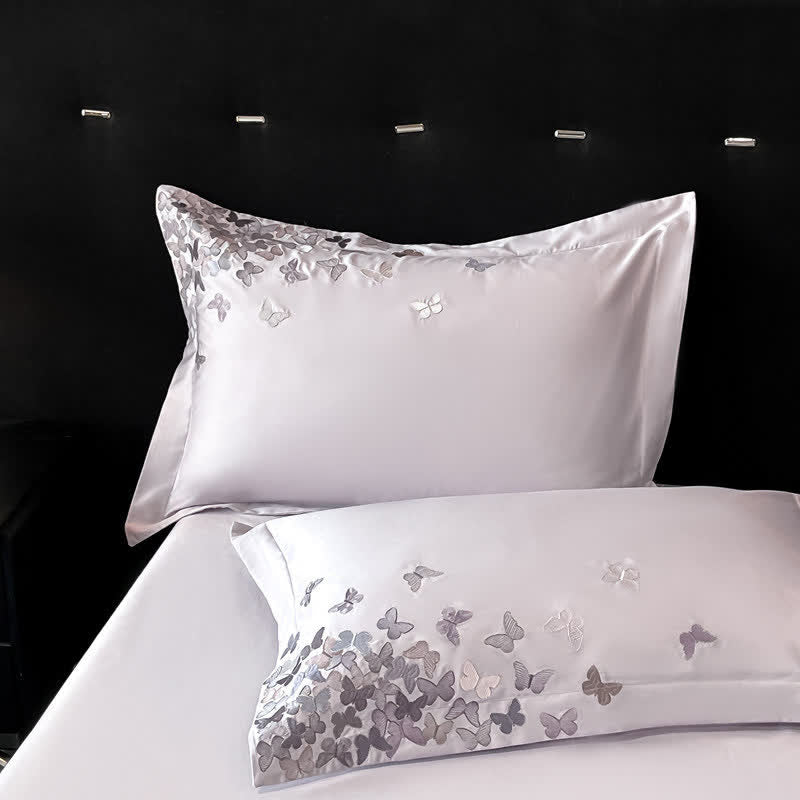 Ownkoti Butterfly Embroidered Pure Cotton Bedding Set(4PCS) - image 22