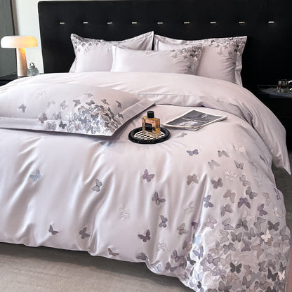 Ownkoti Butterfly Embroidered Pure Cotton Bedding Set(4PCS) - image 19