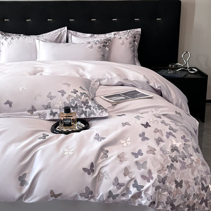 Ownkoti Butterfly Embroidered Pure Cotton Bedding Set(4PCS) - image 20