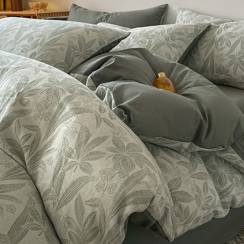 Ownkoti Botanical Cotton Triple Gauze Bedding Set(4PCS) - image 3