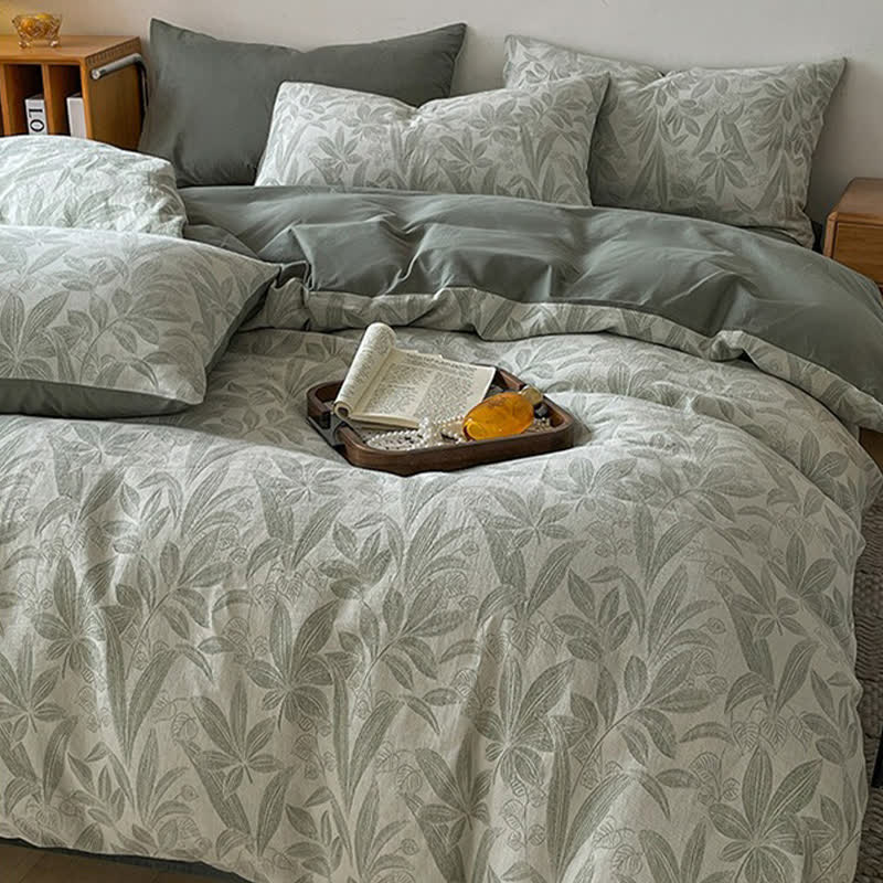 Ownkoti Botanical Cotton Triple Gauze Bedding Set(4PCS) - image 4