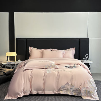 Ownkoti Luxury Floral Embroidered Cotton Bedding Set(4PCS) - image 13