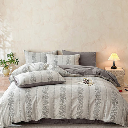 Ownkoti Yarn-Dyed Jacquard Cotton Gauze Bedding Set(4PCS) - image 10