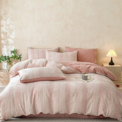 Ownkoti Yarn-Dyed Jacquard Cotton Gauze Bedding Set(4PCS) - image 2