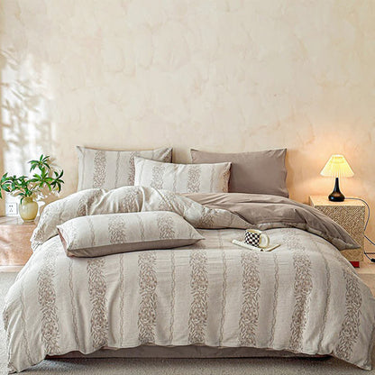 Ownkoti Yarn-Dyed Jacquard Cotton Gauze Bedding Set(4PCS) - image 16
