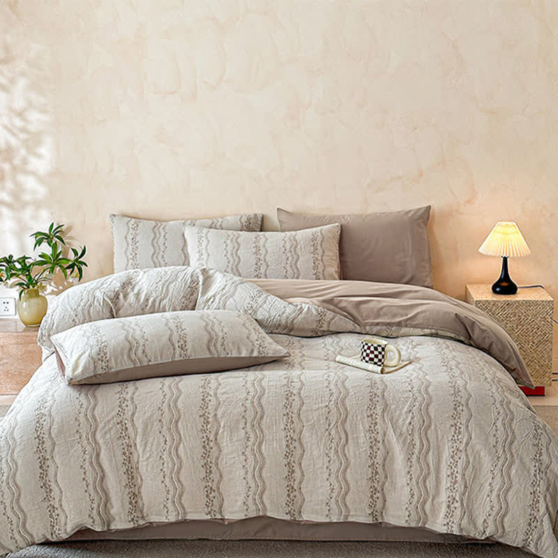 Ownkoti Shabby Chic Cotton Gauze Bedding Set(4PCS) - image 13