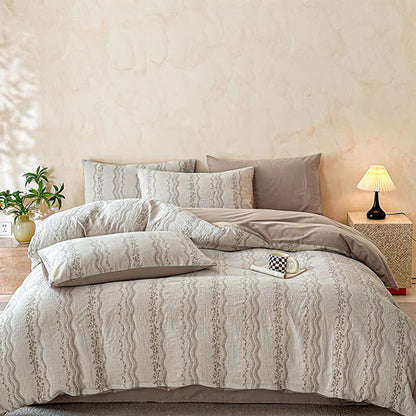 Ownkoti Shabby Chic Cotton Gauze Bedding Set(4PCS) - image 13