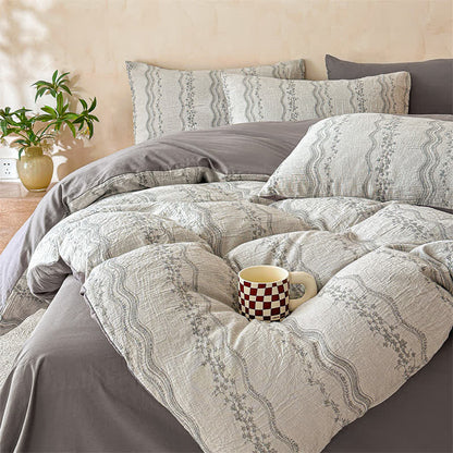 Ownkoti Shabby Chic Cotton Gauze Bedding Set(4PCS) - image 1