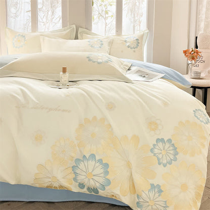 Ownkoti Daisy Embroidered Pure Cotton Bedding Set(4PCS) - image 1