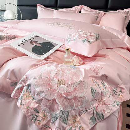Ownkoti Floral & Butterfly Embroidered Cotton Bedding Set(4PCS) - image 10