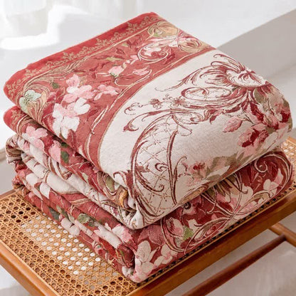 Ownkoti Medallion Floral Cotton Gauze Quilt Blanket - image 0