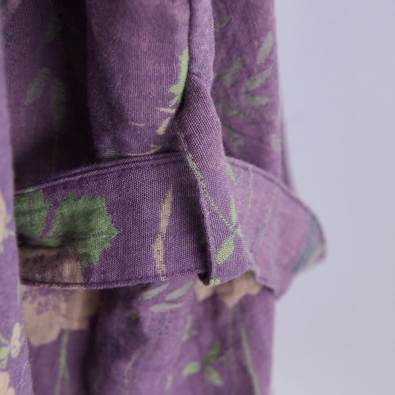Ownkoti Garden Floral Organic Cotton Kimono Robe - image 15