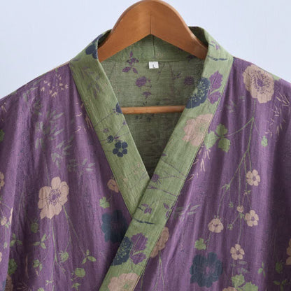 Ownkoti Garden Floral Organic Cotton Kimono Robe - image 10