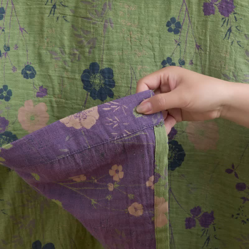 Ownkoti Garden Floral Organic Cotton Kimono Robe - image 23