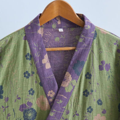 Ownkoti Garden Floral Organic Cotton Kimono Robe - image 18